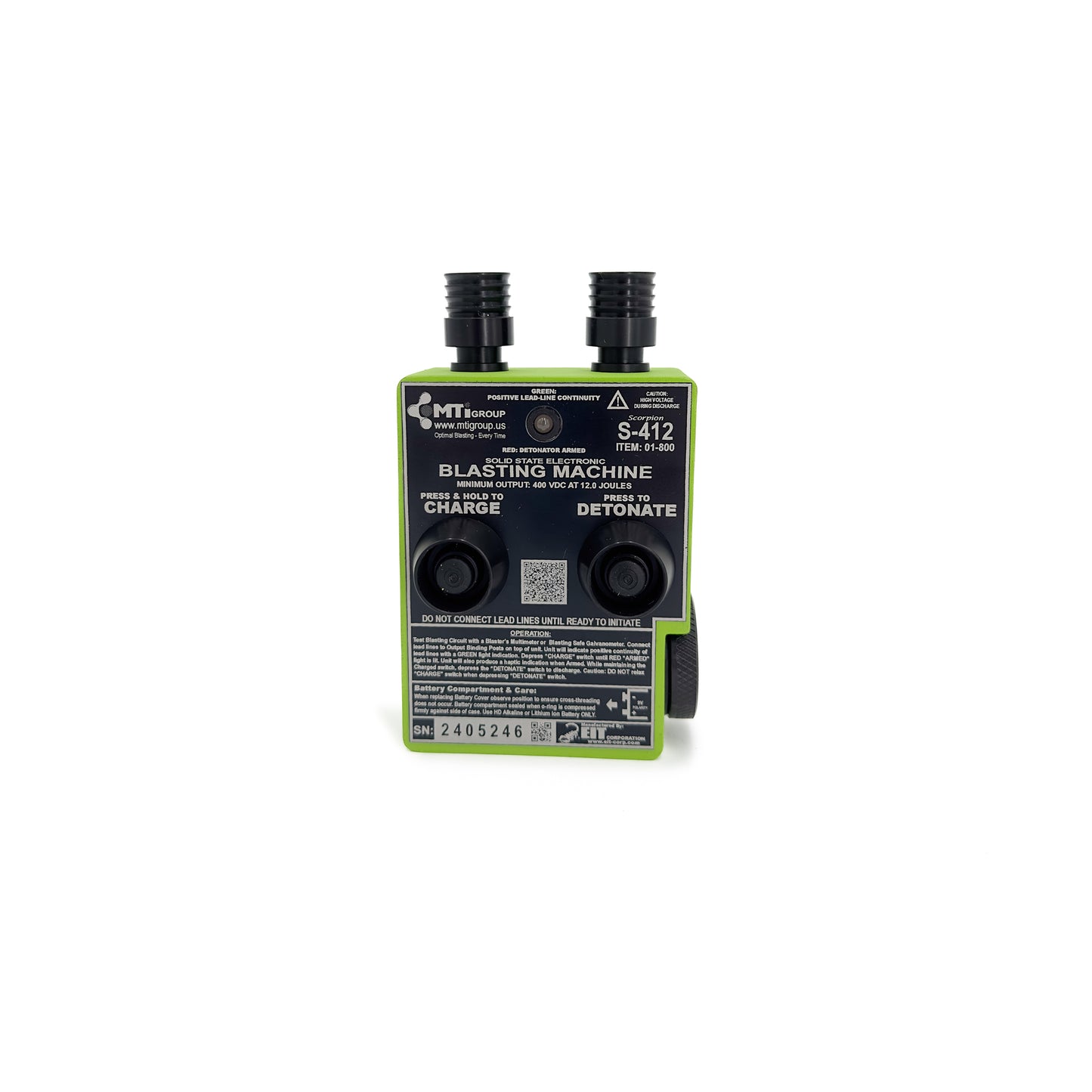 S-412 Blasting Machine with Circuit Continuity